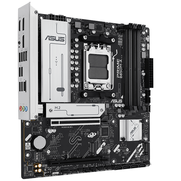 Материнская плата ASUS PRIME B850M-A-CSM AM5 mATX 4xDDR5 2xPCIEx16 3xM.2 2xDP HDMI 2.5GLAN фото 4