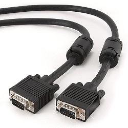 Gembird/Cablexpert CC-PPVGA-5M-B, Кабель VGA Premium, 15M/15M, 5.0м,черный,тройной экран, феррит.кольца фото 1