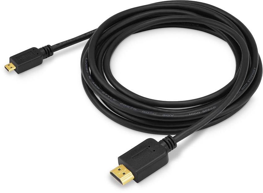Кабель аудио-видео Buro HDMI 1.4 HDMI (m)/Micro HDMI (m) 3м. черный (MICROHDMI-3M) фото 1