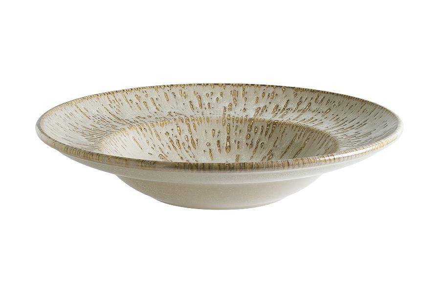 Тарелка d=240 мм. глубокая 400 мл. h=52 мм. Снэл Песок, форма Гурмэ /1/6/ фото 1