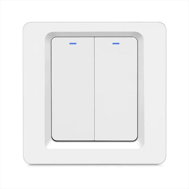 Умный Zigbee выключатель двухкнопочный Roximo SZBTN01-2 ОПТ фото 2