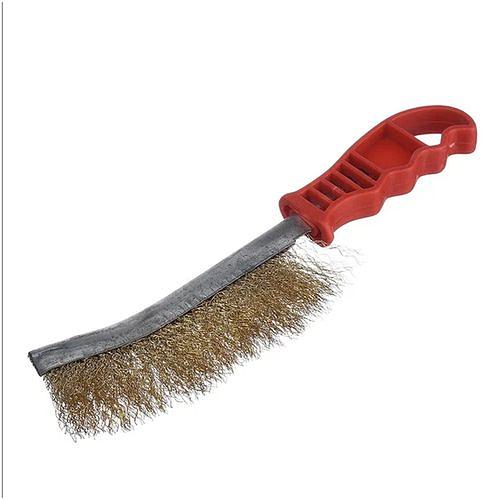 Щетка по металлу Vertextools с пластиковой ручкой фото 1