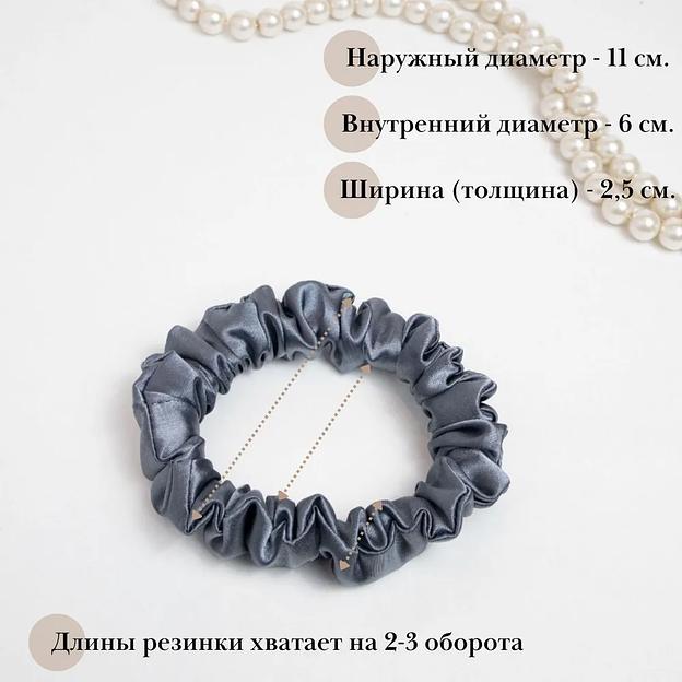 Резинки для волос Casanda Hey тёмно-серая 2, опт фото 4