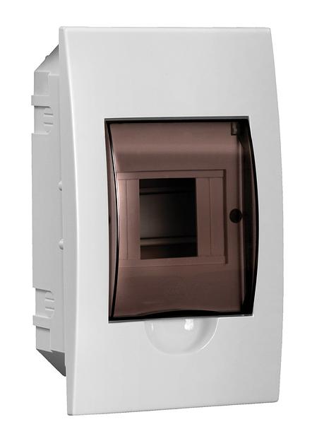 Щит распределительный IEK MKP12-V-04-40-20 ЩРВ-П-4 для установки модульных устройств встраиваемый 136мм 87мм 222мм 660B 4мод. пластик IP41 белый (упак.:1шт) фото 1