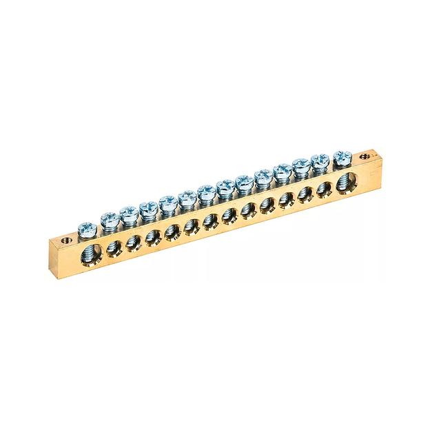 Шина нулевая  Deluxe  8х12мм  14/1 крепеж по центру фото 1