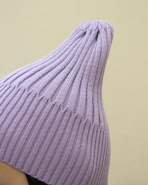 Шапка тыковка без подворота Фиолетовая ОПТ фото 3