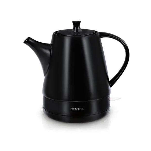 Чайник Centek CT-0063 Astana 1.2л 1500W Чёрная керамика фото 1