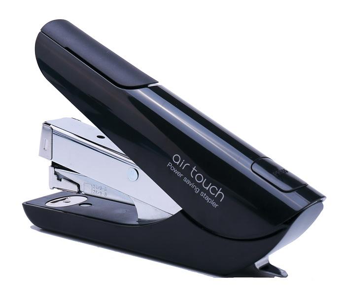 Степлер Kw-Trio 0556B-BLK Mini Air touch 24/6 26/6 (20листов) черный 50скоб пластик коробка фото 1