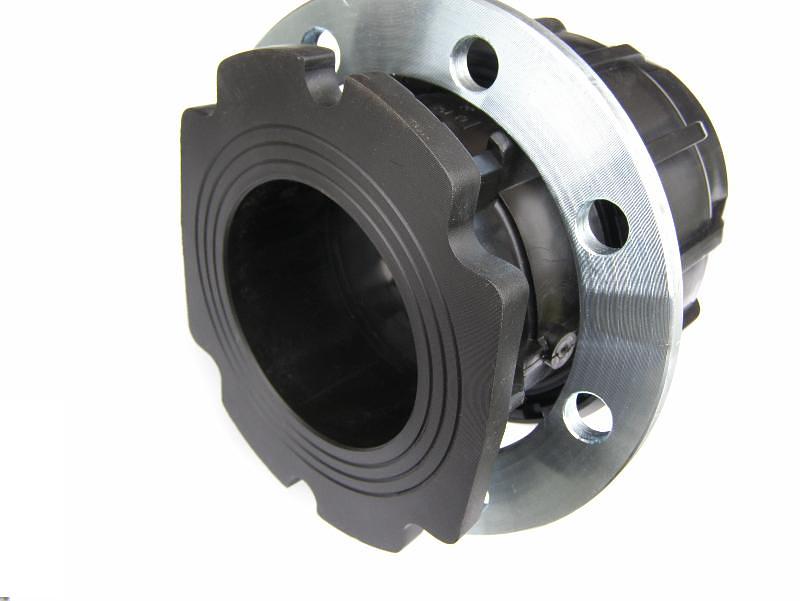 Фланцевое соединение ПНД 75x2 1/2 стальной фланец Ду65 компрессион. фото 2