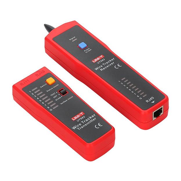 Прочие измерители UNI-T Кабельный тестер UT682, RJ11, RJ45, коаксиал, отслеживание телефонных, сетевых, кабельных проводов проверка проводки сети фото 2