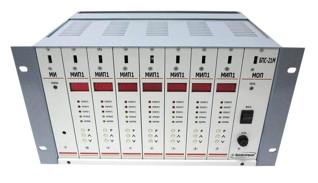 БПС21М-7ВЛ ИБЯЛ.411111.042-15 блок питания и сигнализации 7-ми канальный взрывозащищённый с «линейной» индикацией, с 3-мя порогами сигнализации фото 5