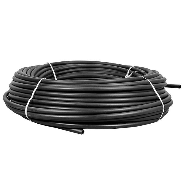 Труба гладкая жесткая ПНД черная d25мм (100м) PROxima (tpndg-25) фото 1