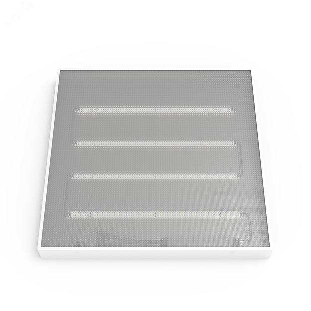 Светильник светодиодный универсальный LED ДВО 30 Вт MiR 3500 Лм 5000К 588х588х50 мм IP40 Грильято призма планки фото 3