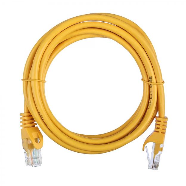 Кабель ACD Патч-корд ACD-LPU5E-20Y |ACD-LPU5E-20Y| Cat5e UTP 24AWG 4Pair, 7/0.18мм CCA Желтый,2.0м, (741524) фото 1