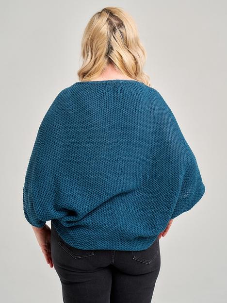 Кардиган Аванта морская волна 44-52, 54-62 ОПТ фото 4