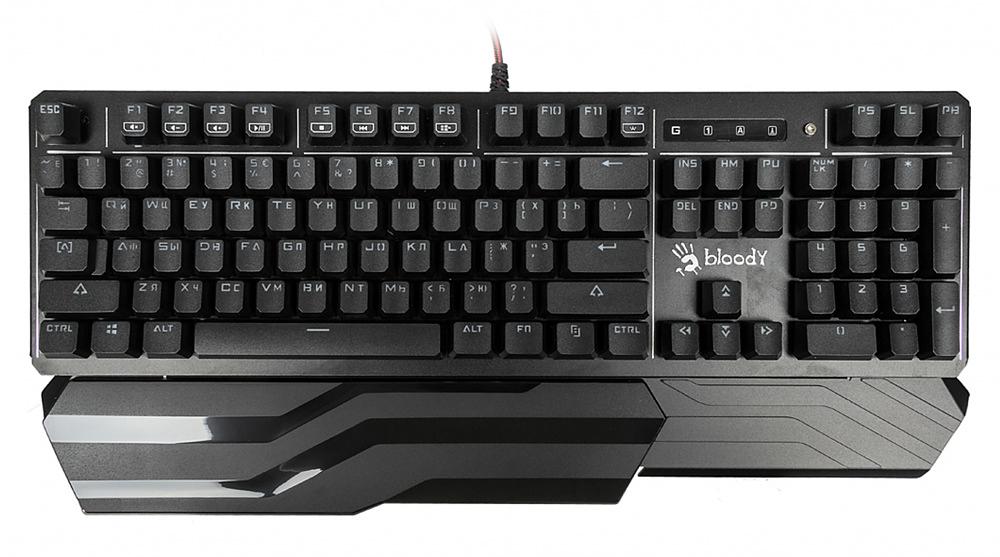 Клавиатура A4Tech Bloody B975 механическая черный USB Multimedia for gamer LED (подставка для запястий) фото 4