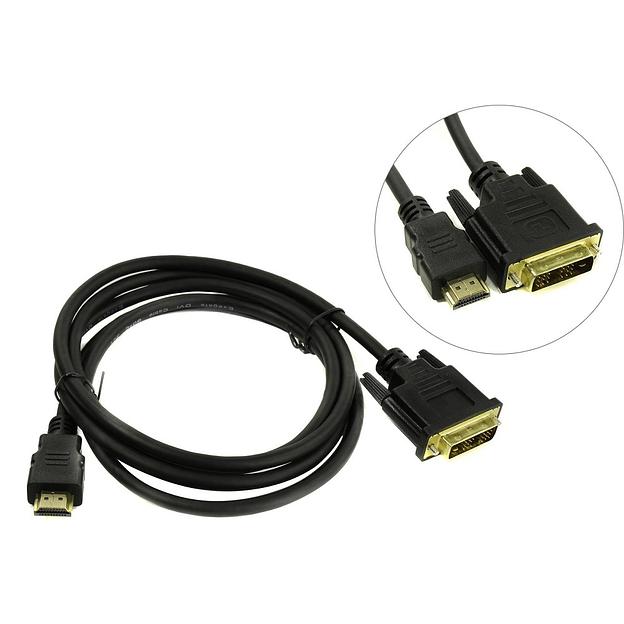 Exegate EX284894RUS Кабель HDMI-DVI ExeGate EX-CC-HDMIM-DVIM-3.0 (19M/19M, single link, 3м, позолоченные контакты) фото 1