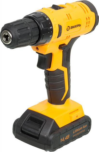 Дрель-шуруповерт Вихрь ДА-14Л-2KА аккум. патрон:быстрозажимной (кейс в комплекте) фото 1