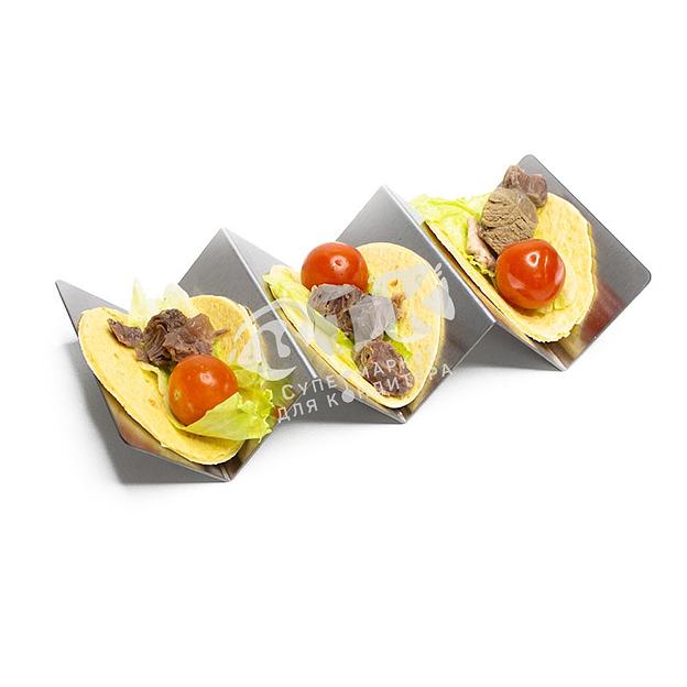 Подставка для тако и хот-дога нержавеющая сталь фото 1