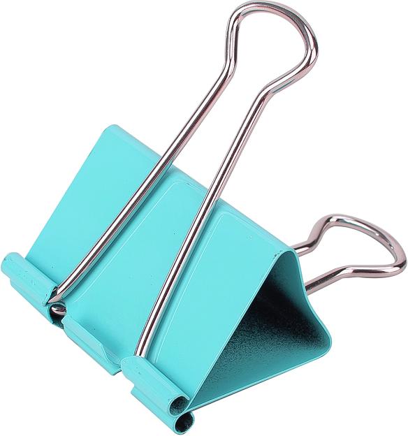 Зажимы Deli E8552A металл 41мм ассорти (упак.:24шт) пластиковая коробка фото 5