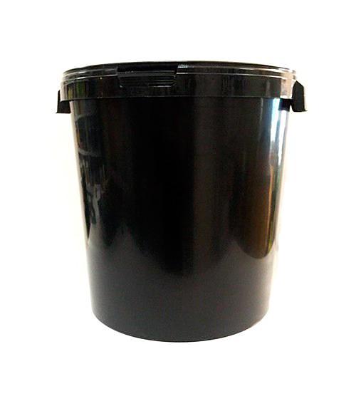 Ведро черное 30л без крышки фото 1