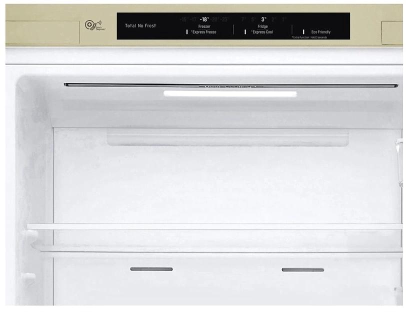 Холодильник LG GA-B509CECL 2-хкамерн. бежевый фото 3