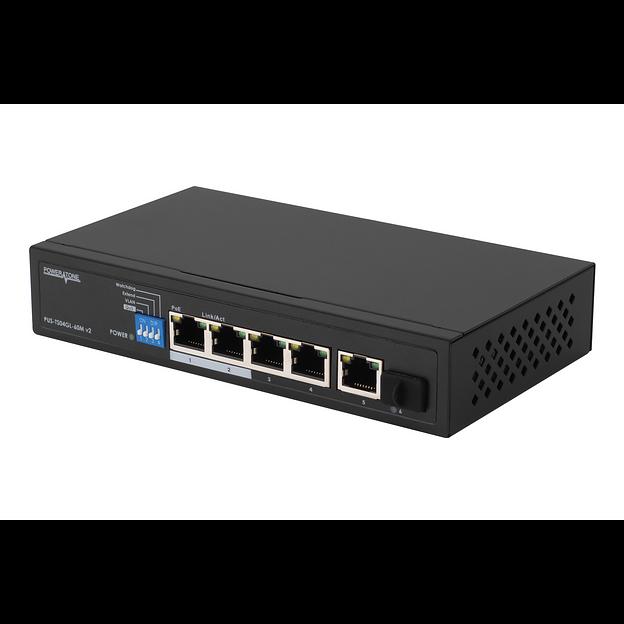 Неуправляемый 4 портовый PoE коммутатор PUS-TS04GL-60M v2 фото 3