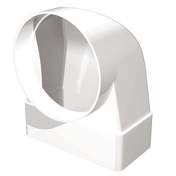 Соединитель угловой 90° плоских воздуховодов с фланцевыми воздухораспределителями СКФП - 620СК10ФП - 100 мм - 60х204 мм фото 1