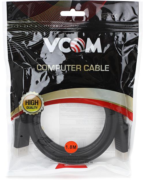 VCOM VHD6220-1.8M(O) Кабель соединительный DISPLAY PORT 1,8м фото 3