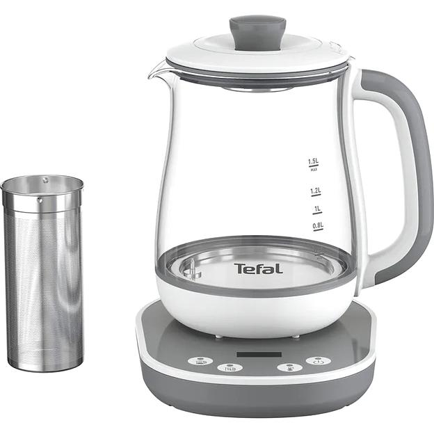 TEFAL BJ551B10 Чайник, 1.5л, 1430Вт, белый фото 3