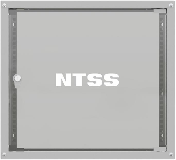 Шкаф коммутационный NTSS Lime (NTSS-WL12U5560GS) настенный 12U 550x600мм пер.дв.стекл несъемн.бок.пан. 30кг серый 110град. IP20 сталь фото 1