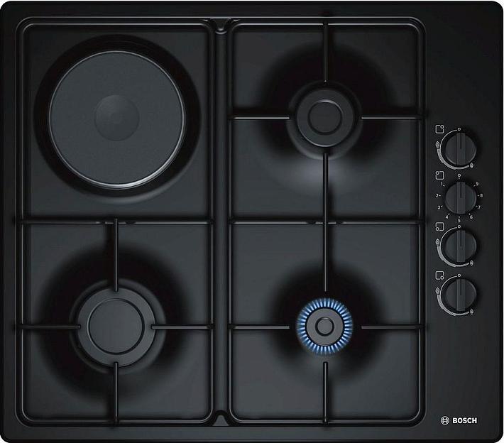 Газовая варочная поверхность Bosch PBY6C6B62O черный фото 1