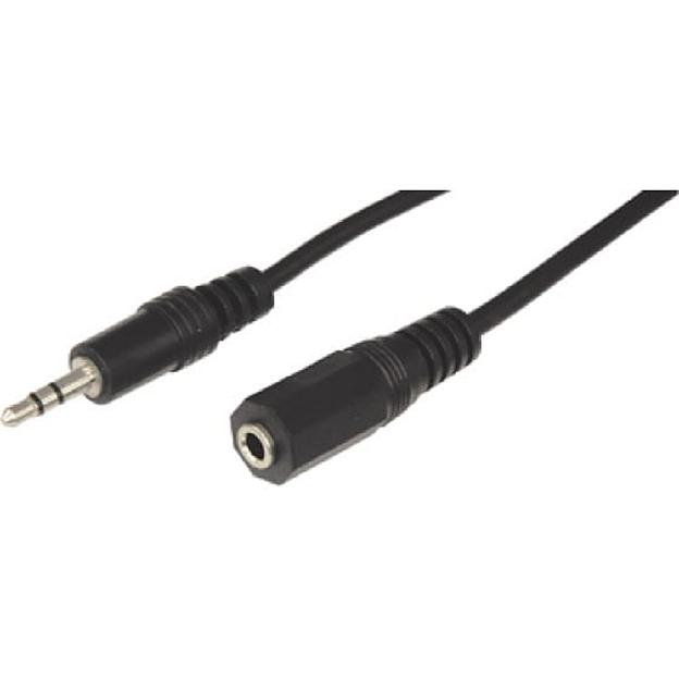 Rexant (17-4006) Шнур Стерео 3,5мм гнездо - Стерео 3,5мм штекер, 5м фото 1