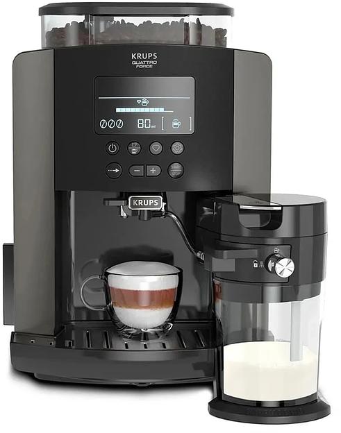 Кофемашина Krups Arabica Latte EA819E10 1450Вт черный/коричневый фото 1