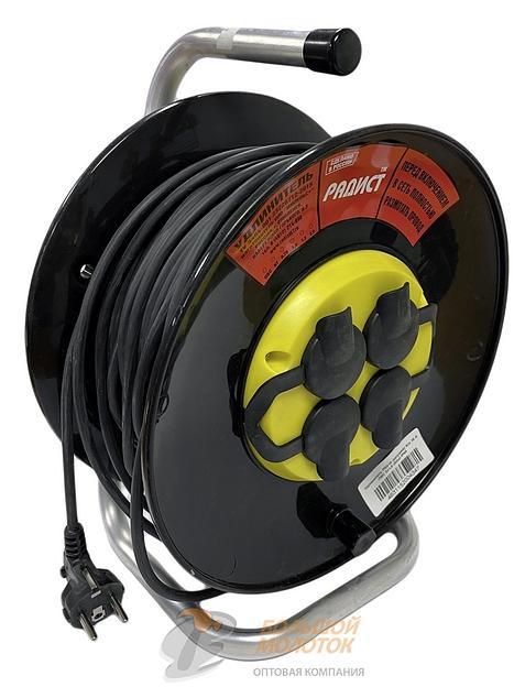 Удлинитель на катушке  ПВС 2*1,5 50 м 16А 4 гн РБК16 /2 фото 1