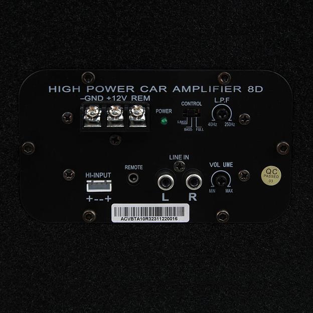 Сабвуфер автомобильный ACV BTA-10R 105Вт активный (25см/10") фото 6