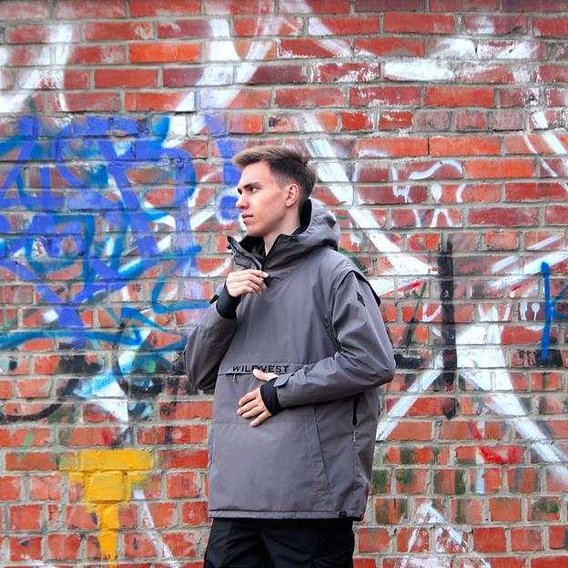 Сноубордический анорак WVX Stil серый ОПТ фото 4