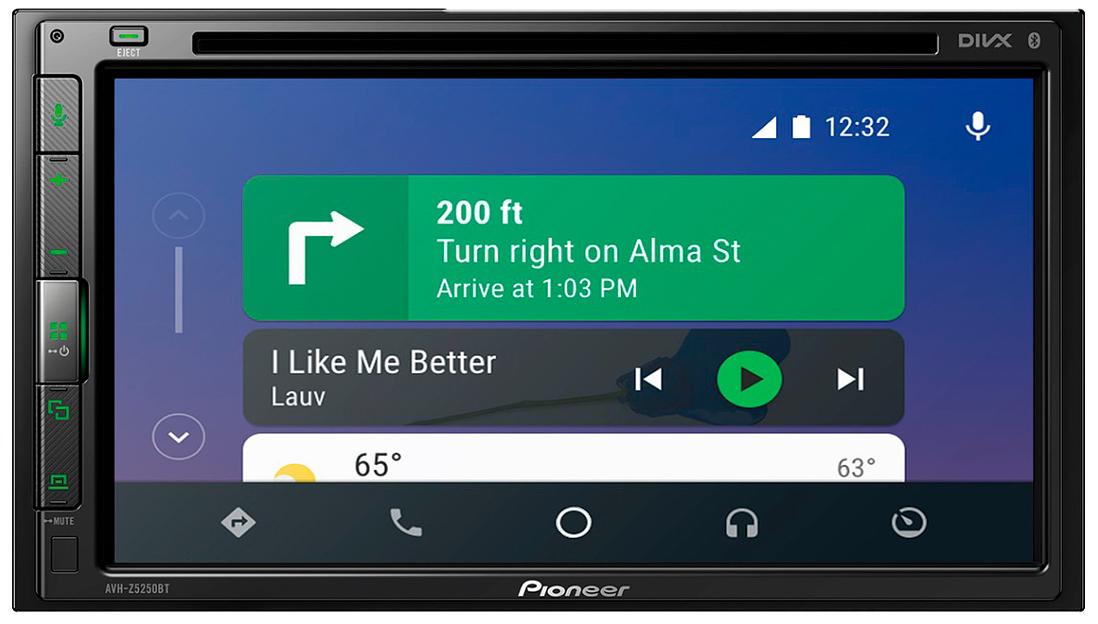 Автомагнитола CD DVD Pioneer AVH-Z5250BT 2DIN 4x50Вт фото 1