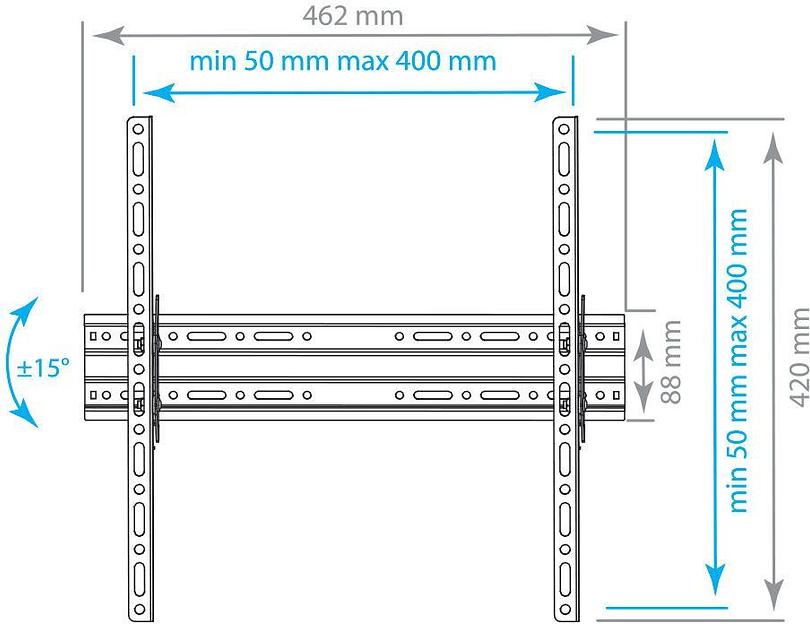 Кронштейн для телевизора Arm Media PLASMA-4 new черный 22"-65" макс.55кг настенный наклон фото 3