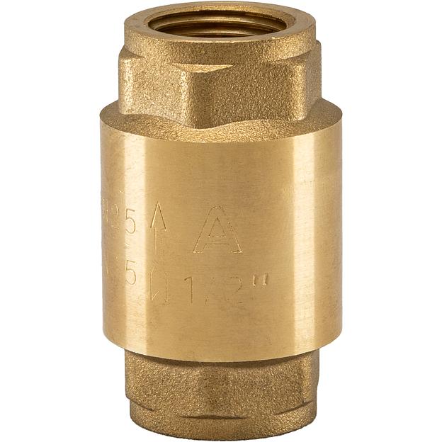 Клапан обратный с латунным сердечником ВВ 1/2' фото 1