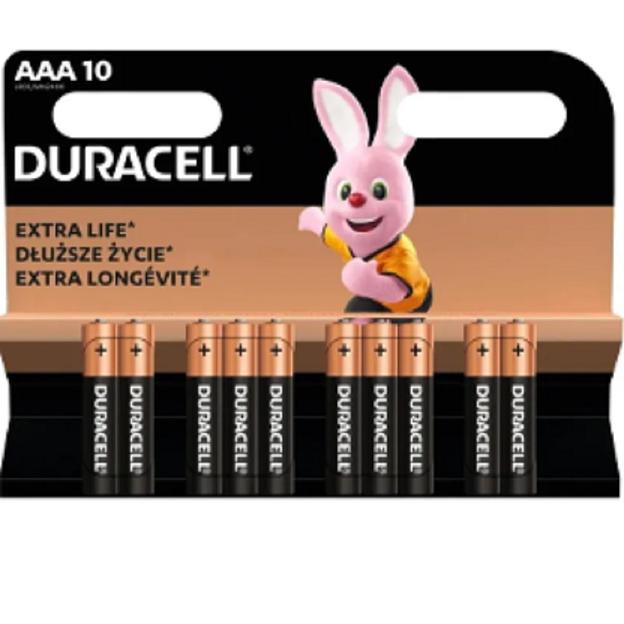 DURACELL LR03-10BL BASIC AAA (MN2400) (10 шт. в уп-ке) фото 1