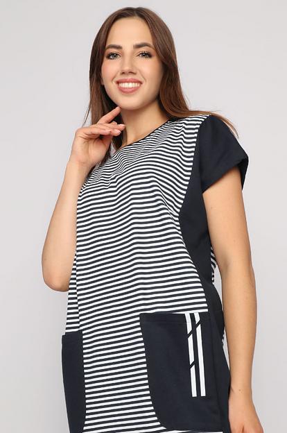 Платье Style Magro «Линия plus», тёмно-синий, опт фото 6