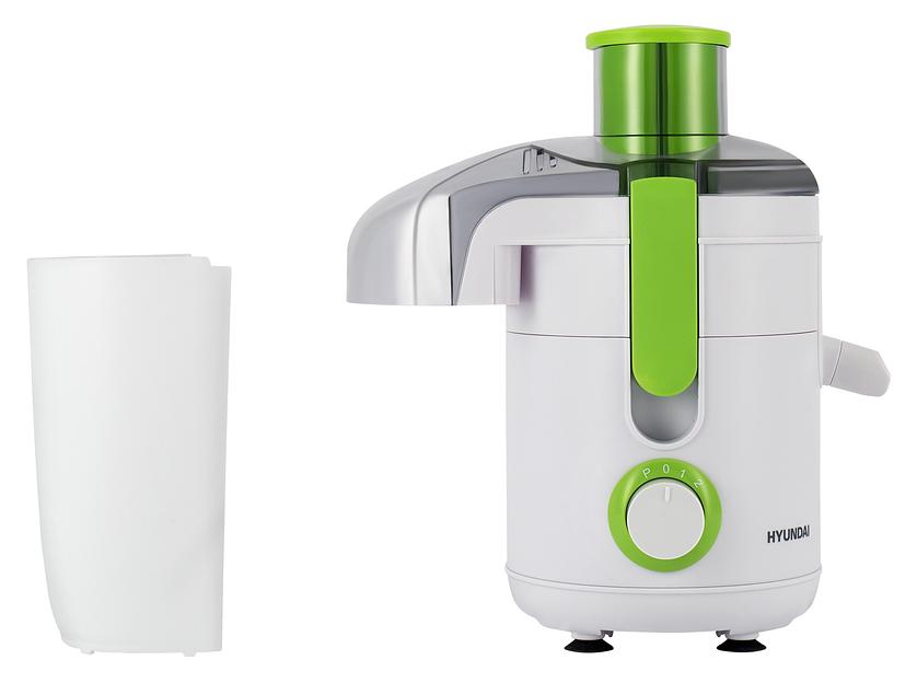 Соковыжималка центробежная Hyundai HY-JE1615 500Вт рез.сок.:400мл. черный/зеленый фото 10