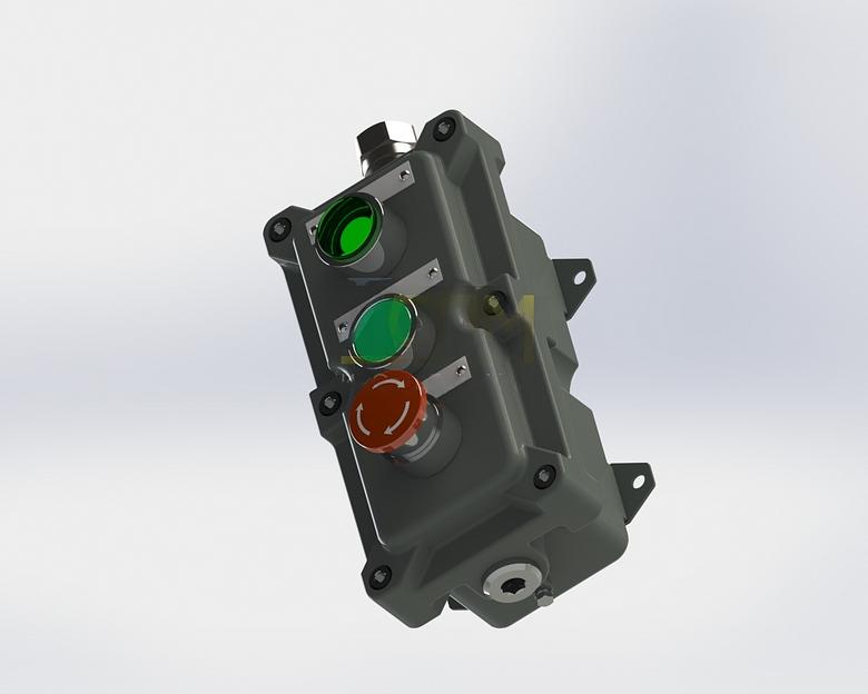 Пульт управления (ПУ) взрывозащищённый литый 215х110х95 мм ОПТ фото 2