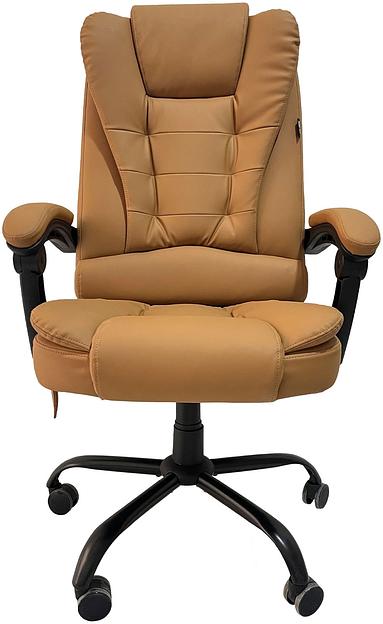 Кресло Cactus с вибромассажем CS-CHR-OC05M-BR бежевый эко.кожа с подголов. крестов. фото 9