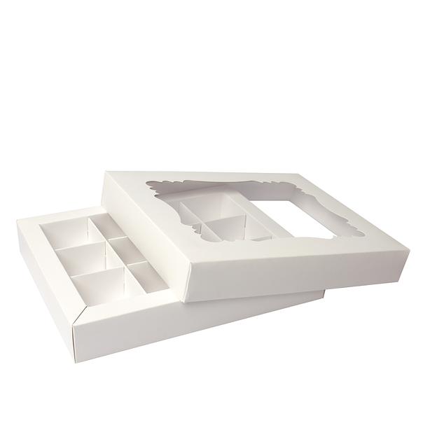 Упаковка под конфеты с перегородками 15,5х19,5х3 см фото 1