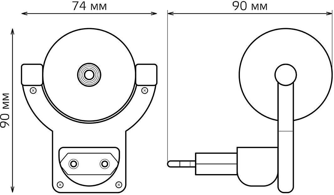Ночник Gauss DIY0032 пластик розовый фото 5