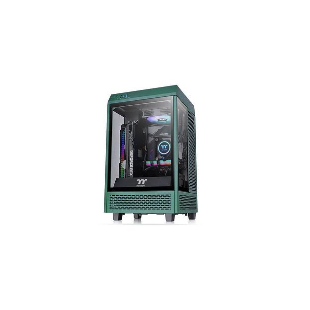 Корпус miniITX Thermaltake The Tower 100 Racing, Midi-Tower, без БП, зеленый [ca-1r3-00scwn-00] фото 1