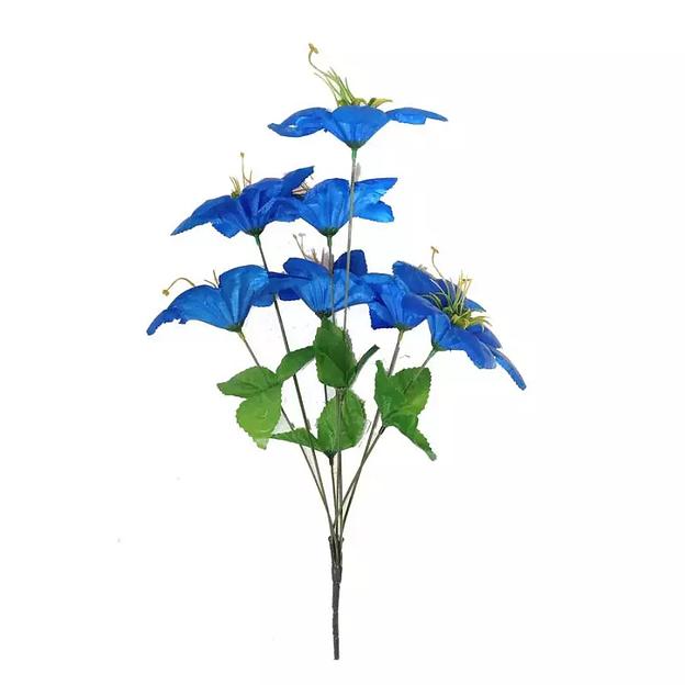 Букет с клематисами 7 голов 44см 350-708 фото 1