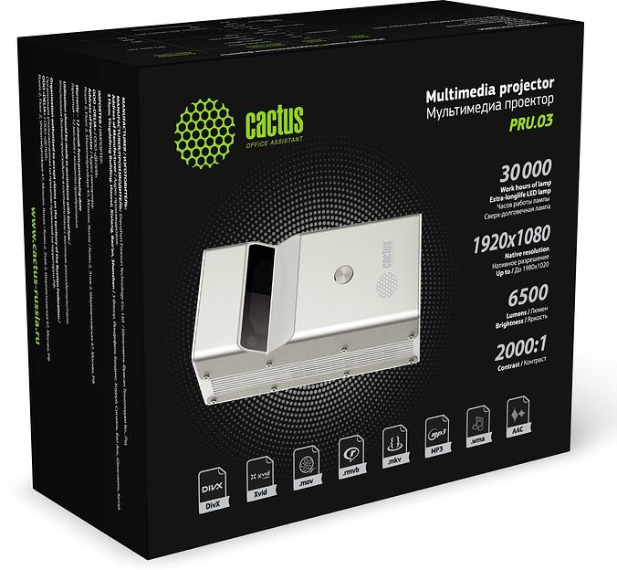 Cactus Проектор CS-PRU.03WT.WUXGA-A белый {DLP 6500Lm 2000:1 (30000час) 1xUSB typeA 1xHDMI 1.5кг} фото 7